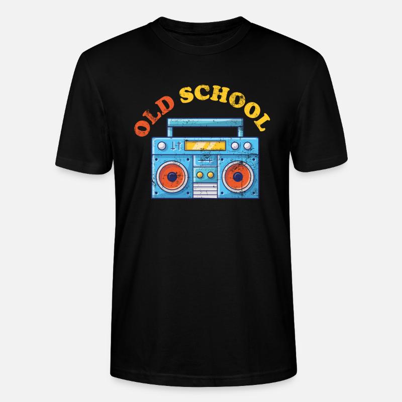 Old School Ghettoblaster - Stanley/Stella Unisex Bio-T-Shirt CRAFTER - Schwarz