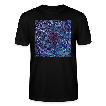 Netzwerk - Stanley/Stella Unisex Bio-T-Shirt CRAFTER - Schwarz - Vorne - Alina (178cm) & Michal (187cm)