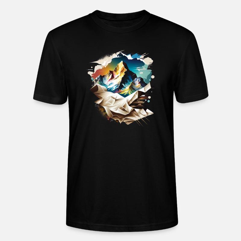 Mount Blanc - Stanley/Stella Unisex Bio-T-Shirt CRAFTER - Schwarz