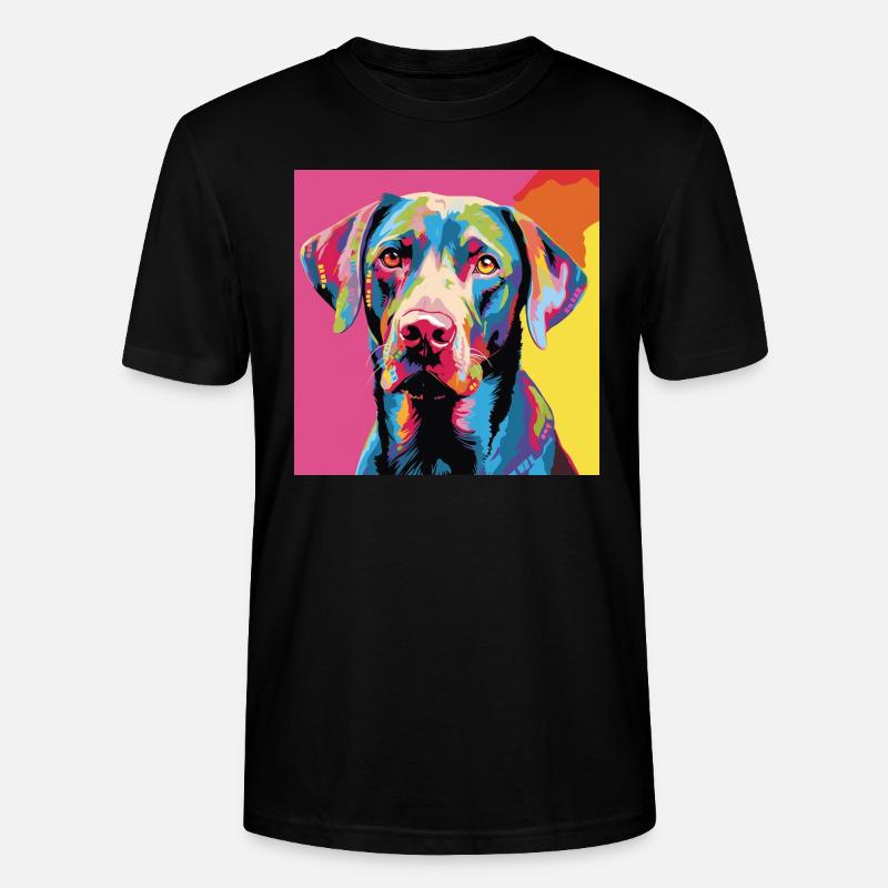 Labrador Retriever Pop Art - Stanley/Stella Unisex Bio-T-Shirt CRAFTER - Schwarz