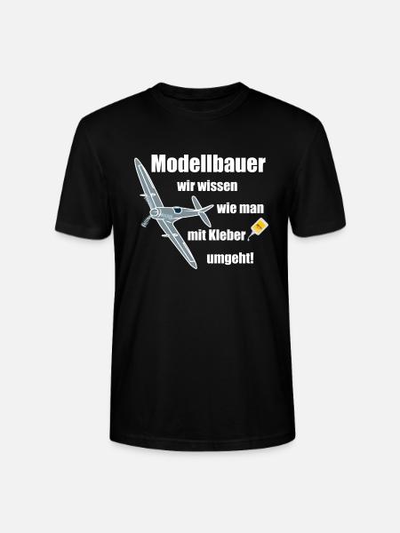 Modellbauer, wir wissen wie man mit kleber umgeht! - Stanley/Stella Unisex Bio-T-Shirt CRAFTER - Schwarz