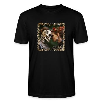 Dead Love - Stanley/Stella CRAFTER Unisex Organic T-Shirt - black - Front - Alina (178cm) & Michal (187cm)