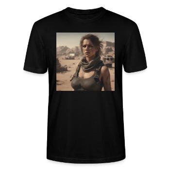 Postapocalypse - Stanley/Stella Unisex Bio-T-Shirt CRAFTER - Schwarz - Vorne - Alina (178cm) & Michal (187cm)