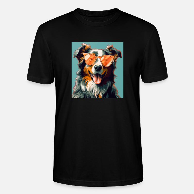 Australian Shepherd Cool - Australian Shepherd - Stanley/Stella Unisex Bio-T-Shirt CRAFTER - Schwarz