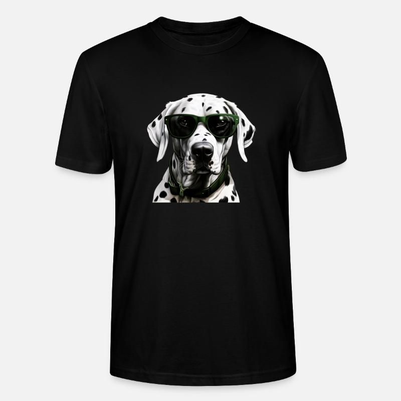 Dalmatiner Cool - Dalmatiner Hund - Stanley/Stella Unisex Bio-T-Shirt CRAFTER - Schwarz