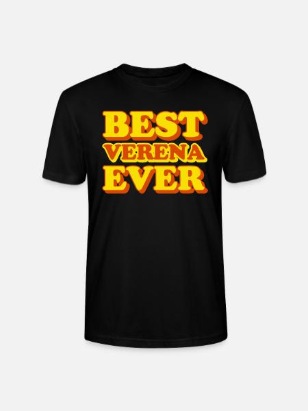 Verena First Name Funny Gift - Stanley/Stella CRAFTER Unisex Organic T-Shirt - black