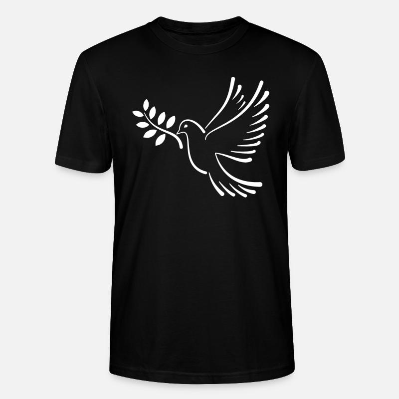 Friedenstaube - Stanley/Stella Unisex Bio-T-Shirt CRAFTER - Schwarz