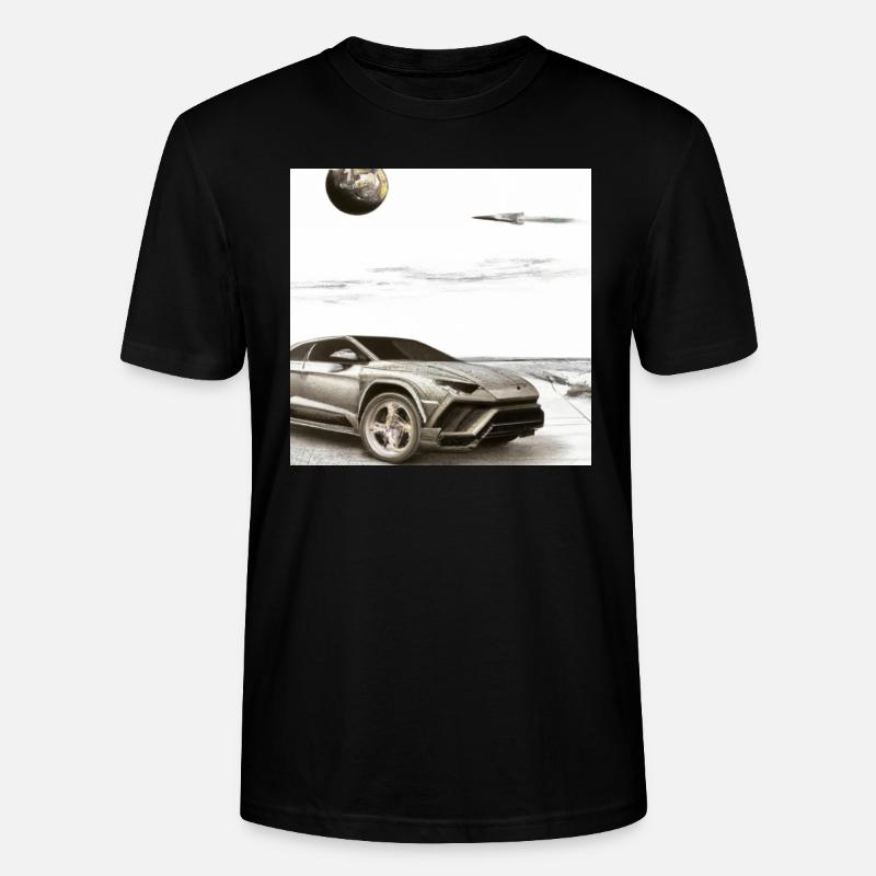 SUV am Strand - Stanley/Stella Unisex Bio-T-Shirt CRAFTER - Schwarz