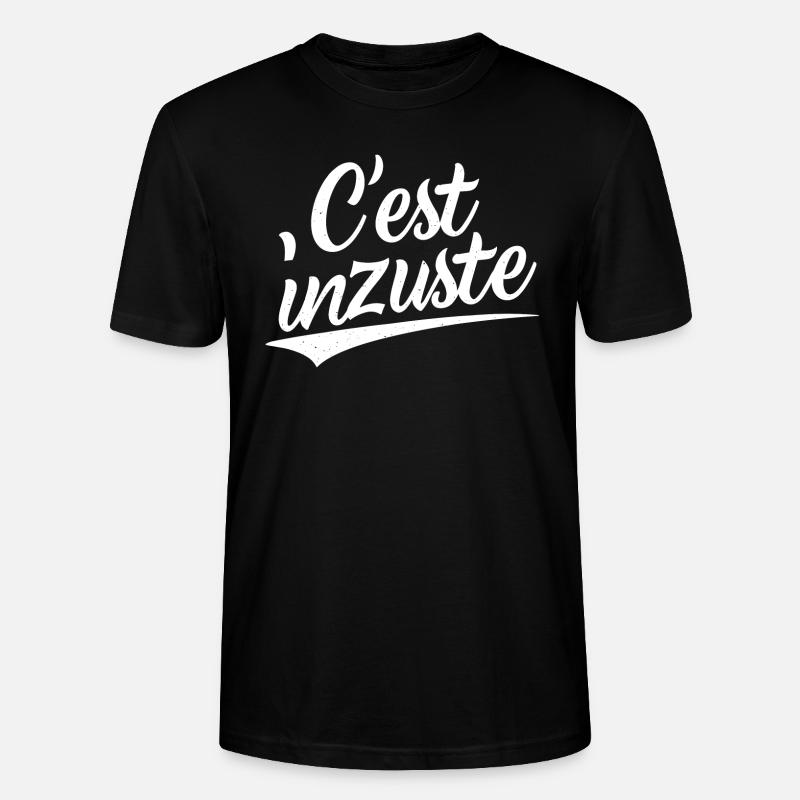 C'est inzuste - T-shirt bio CRAFTER Stanley Stella Unisexe - noir