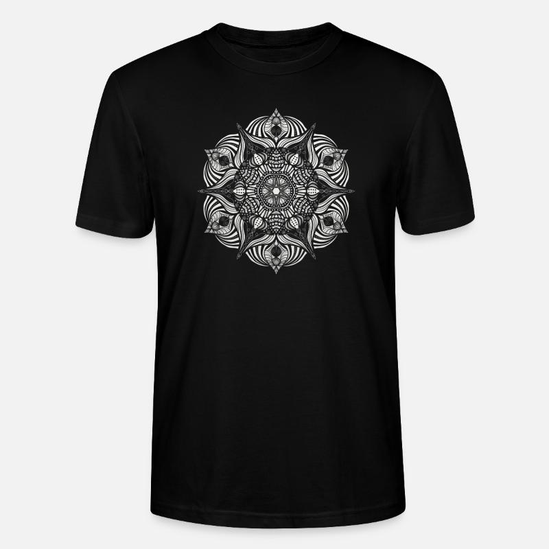 Mandala - Stanley/Stella Unisex Bio-T-Shirt CRAFTER - Schwarz