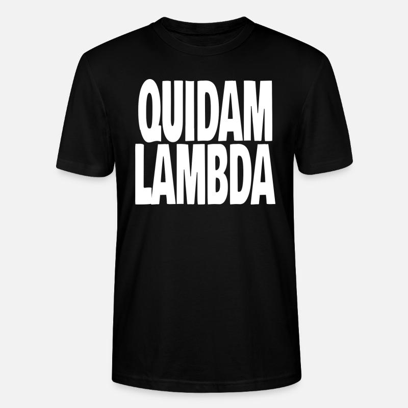 quidam lambda - T-shirt bio CRAFTER Stanley Stella Unisexe - noir