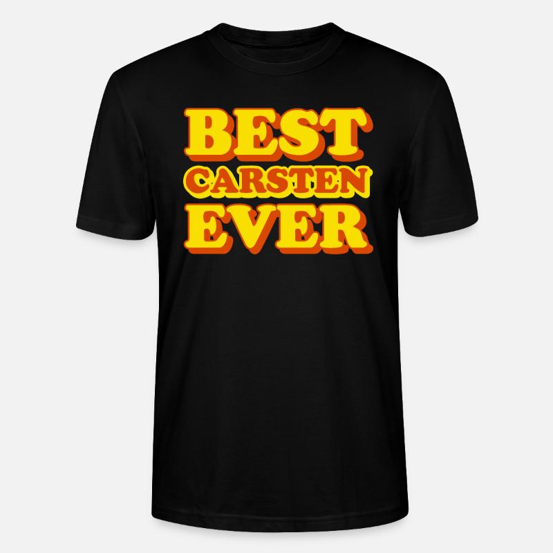 Carsten Prénom Drôle de cadeau - T-shirt bio CRAFTER Stanley Stella Unisexe - noir