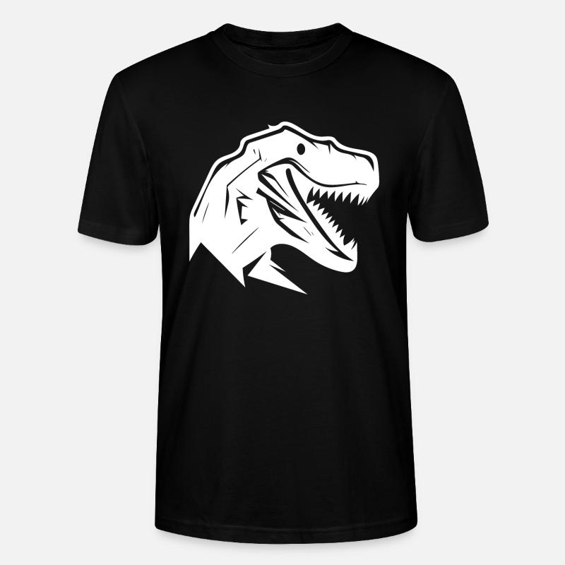 Conception de ventilateur Dinosaur T-Rex - T-shirt bio CRAFTER Stanley Stella Unisexe - noir