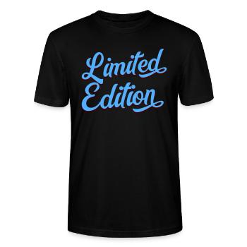 limited edition - Stanley/Stella CRAFTER Unisex Organic T-Shirt - black - Front - Alina (178cm) & Michal (187cm)