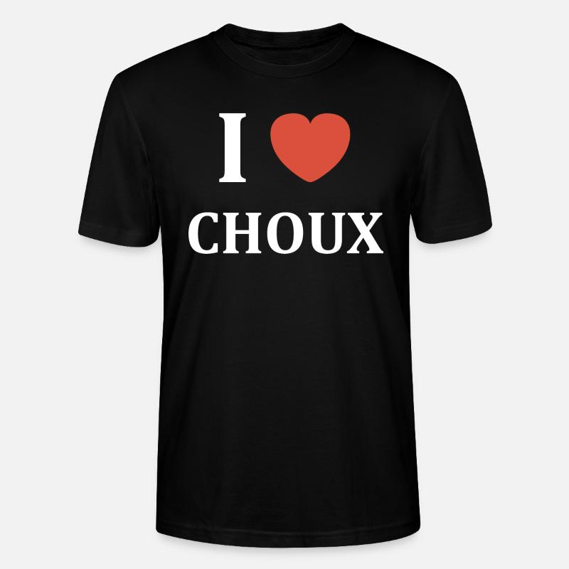 i love Choux - T-shirt bio CRAFTER Stanley Stella Unisexe - noir