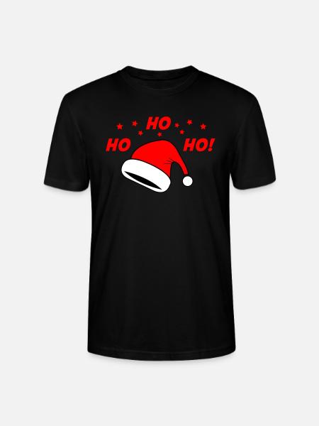 Christmas hat - Stanley/Stella CRAFTER Unisex Organic T-Shirt - black