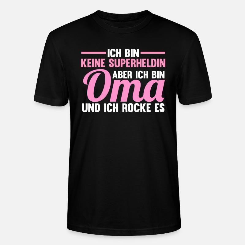 Großmutter Oma - Stanley/Stella Unisex Bio-T-Shirt CRAFTER - Schwarz