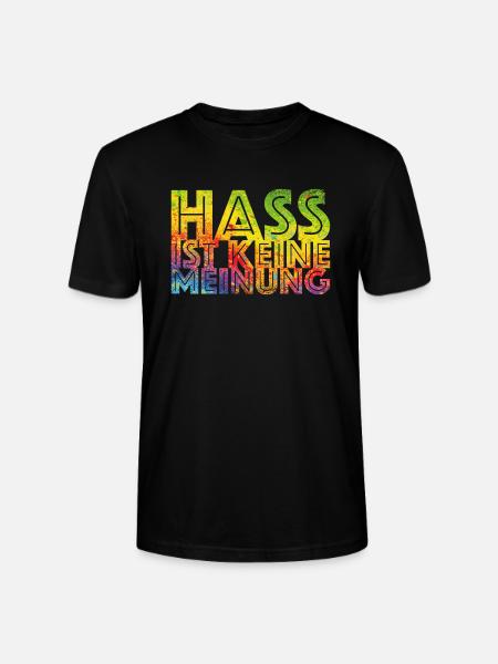 Hate is not an opinion - Stanley/Stella CRAFTER Unisex Organic T-Shirt - black