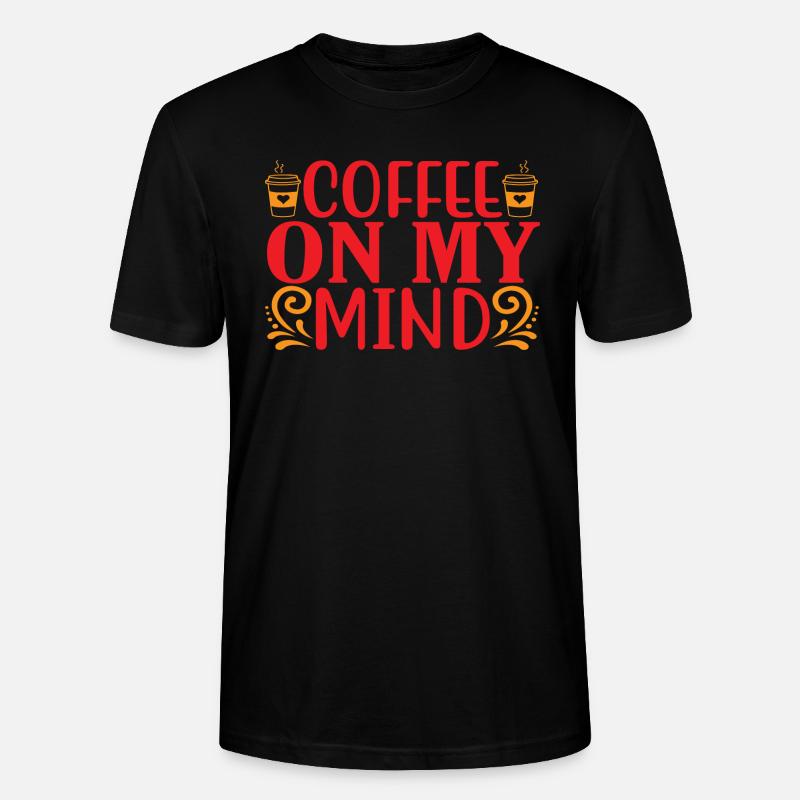 Le café dans mon - T-shirt bio CRAFTER Stanley Stella Unisexe - noir