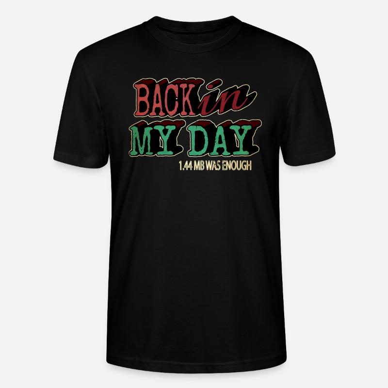 Computer Bday Fullstack Developer Programming - Stanley/Stella CRAFTER Unisex Organic T-Shirt - black
