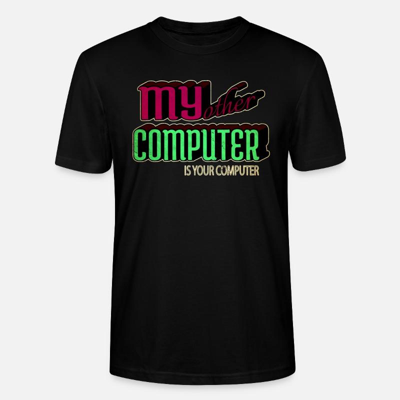 present hacking coding hacking computer - Stanley/Stella Unisex Bio-T-Shirt CRAFTER - Schwarz