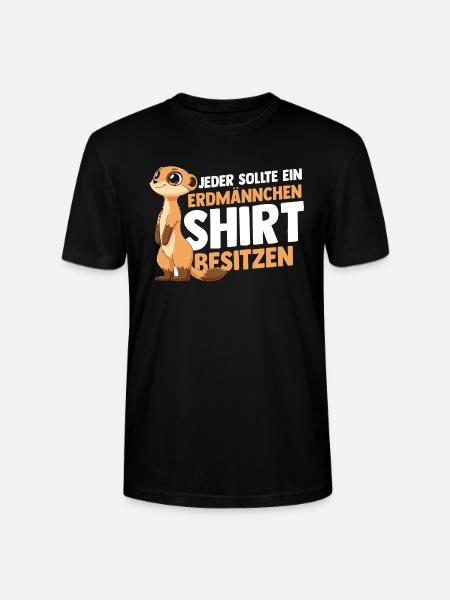 Erdmännchen - Stanley/Stella Unisex Bio-T-Shirt CRAFTER - Schwarz