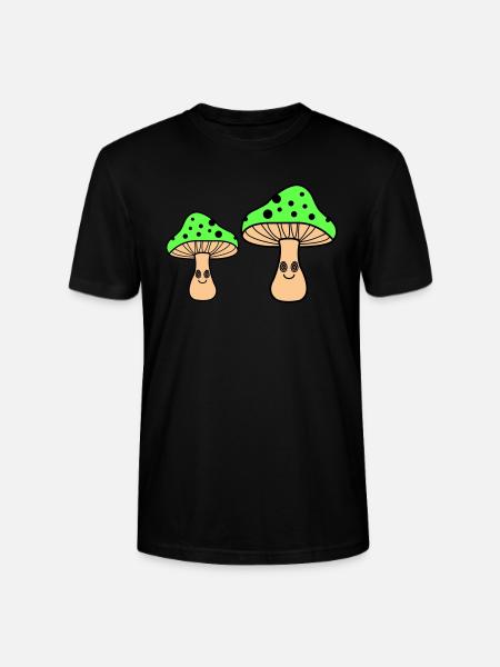 Hypnotic Mushrooms - Stanley/Stella CRAFTER Unisex Organic T-Shirt - black