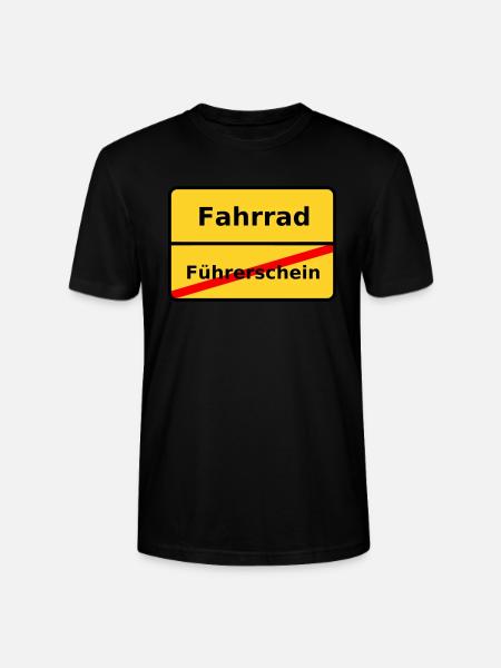 Fahrrad - Stanley/Stella Unisex Bio-T-Shirt CRAFTER - Schwarz