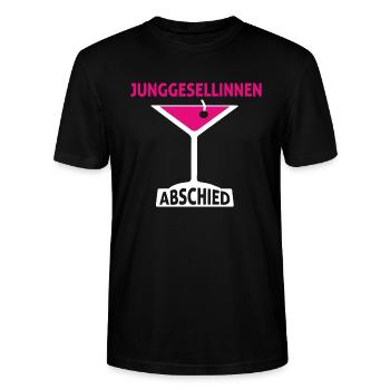 Junggesellinnenabschied - Junggesellin Abschied - Stanley/Stella Unisex Bio-T-Shirt CRAFTER - Schwarz - Vorne - Alina (178cm) & Michal (187cm)