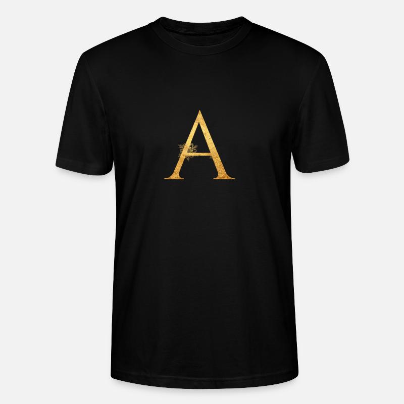 Anfangsbuchstabe A - Stanley/Stella Unisex Bio-T-Shirt CRAFTER - Schwarz