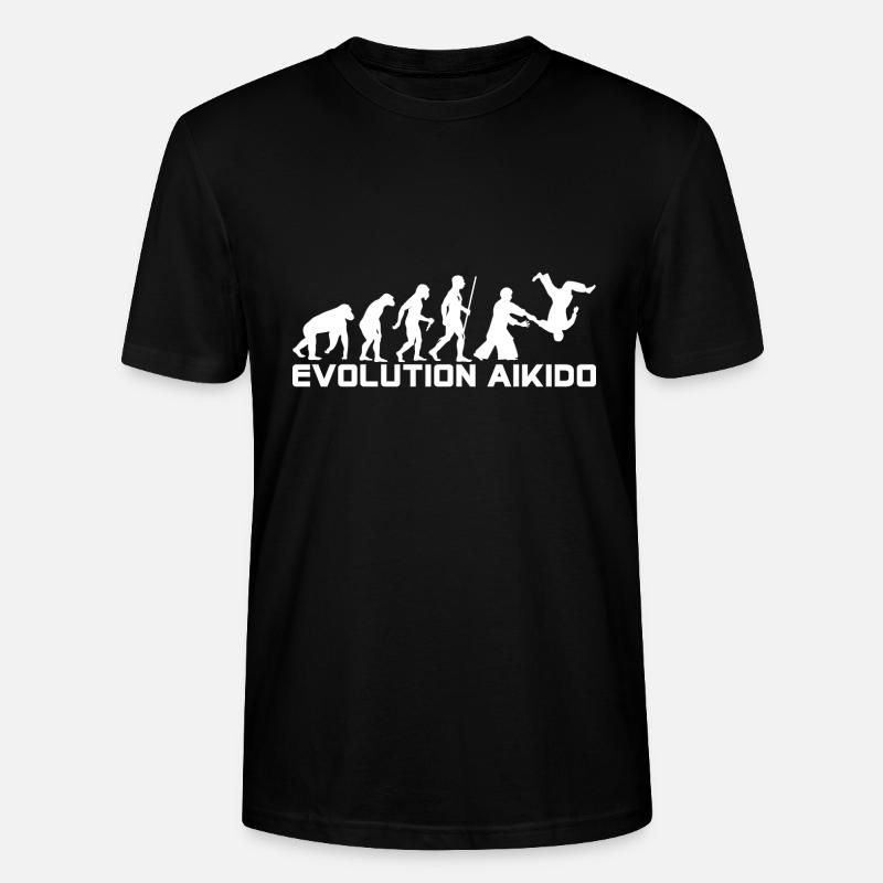 EVOLUTION AIKIDO - T-shirt bio CRAFTER Stanley Stella Unisexe - noir