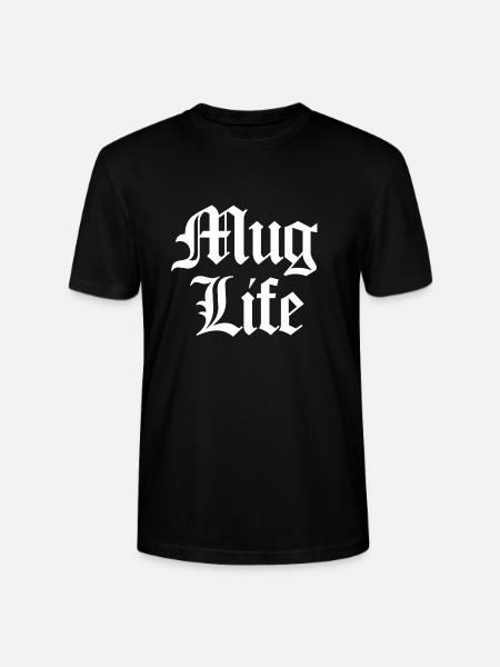 Mug Life (Pun) white - Stanley/Stella CRAFTER Unisex Organic T-Shirt - black