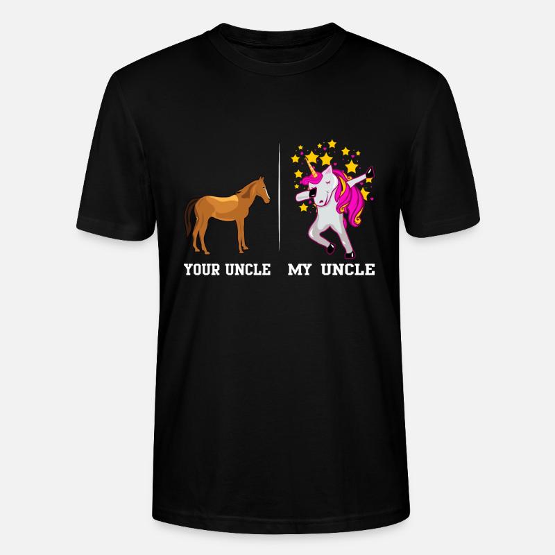 YOUR UNCLE MY UNCLE - Stanley/Stella Unisex Bio-T-Shirt CRAFTER - Schwarz