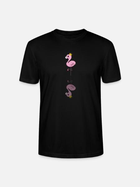 FLAMINGO - Stanley/Stella CRAFTER Unisex Organic T-Shirt - black
