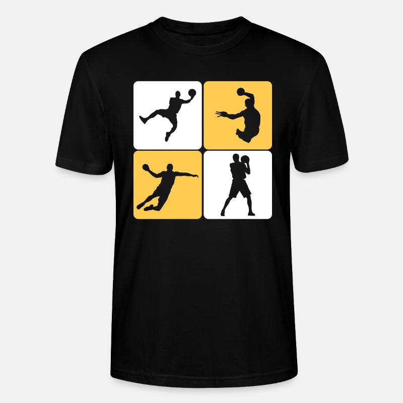 Handball Player - Stanley/Stella Unisex Bio-T-Shirt CRAFTER - Schwarz