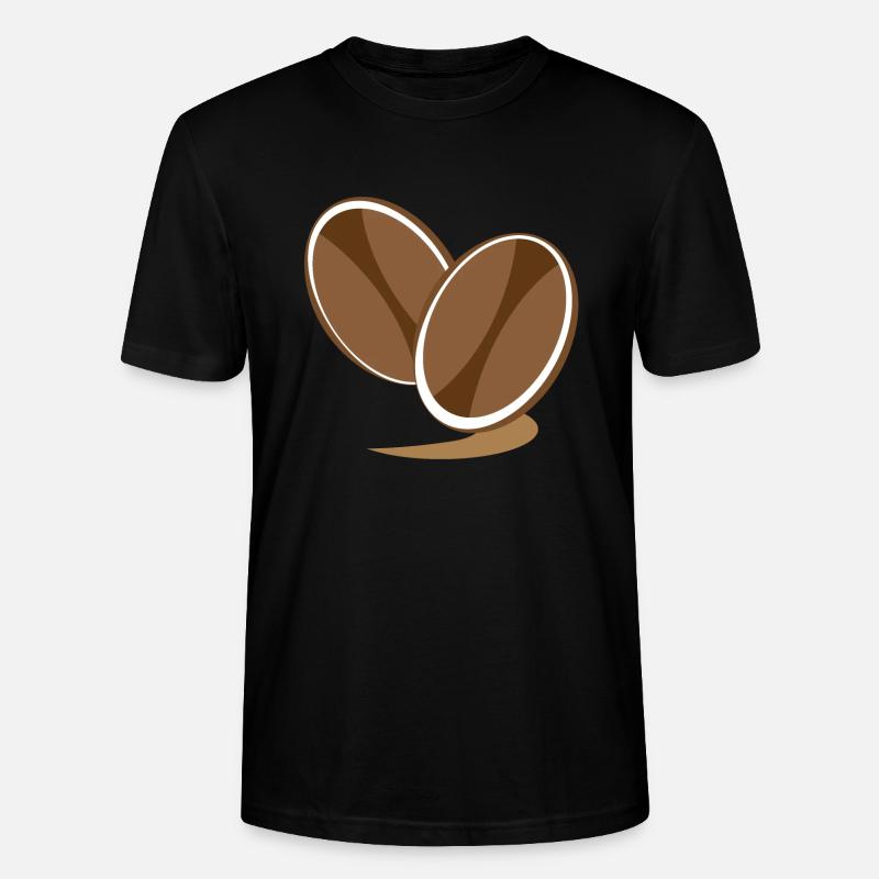 Kaffeetasse Bohnen - Stanley/Stella Unisex Bio-T-Shirt CRAFTER - Schwarz