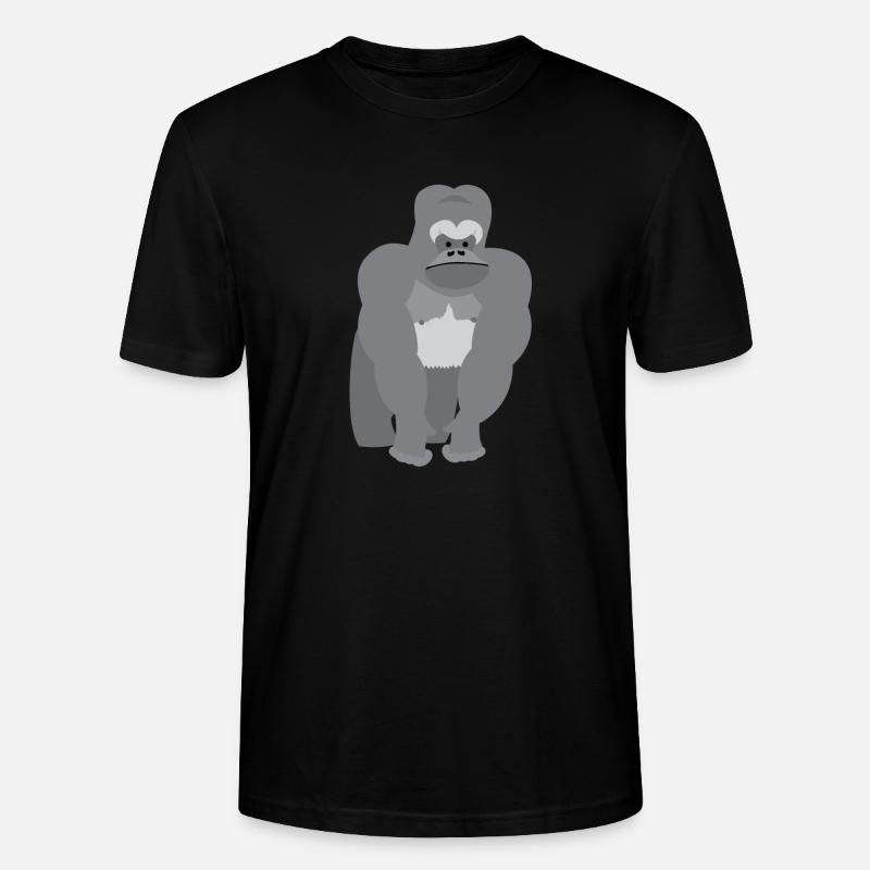 Großaffe Ridgeback Gorilla - Stanley/Stella Unisex Bio-T-Shirt CRAFTER - Schwarz