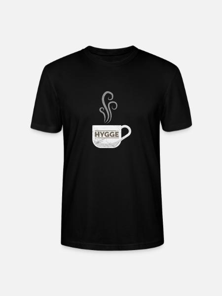 Hygge kaffe varm sjov gaveide - Stanley Stella CRAFTER unisex økologisk-T-shirt - sort