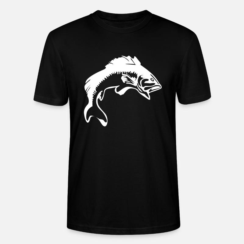 Fisch - Stanley/Stella Unisex Bio-T-Shirt CRAFTER - Schwarz