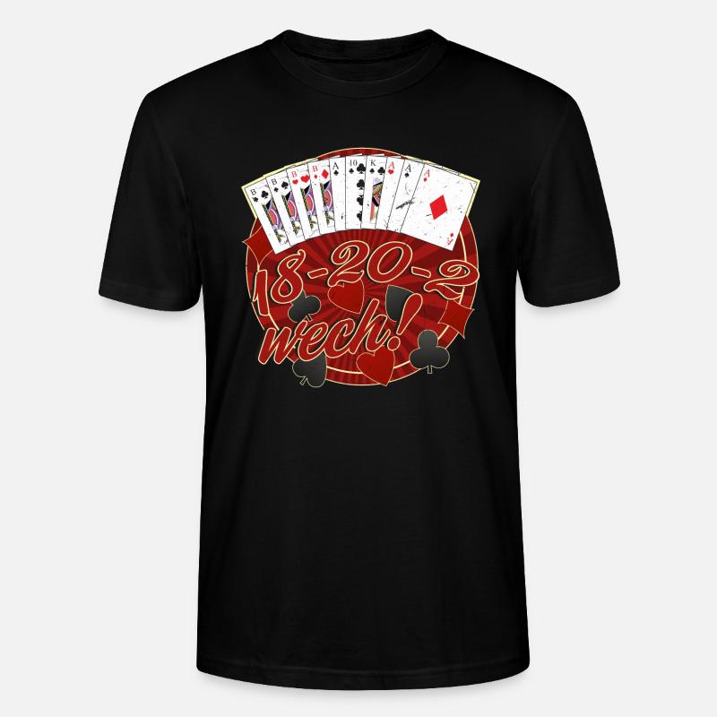 18-20-2 wech Rockabilly Skat - Stanley/Stella Unisex Bio-T-Shirt CRAFTER - Schwarz