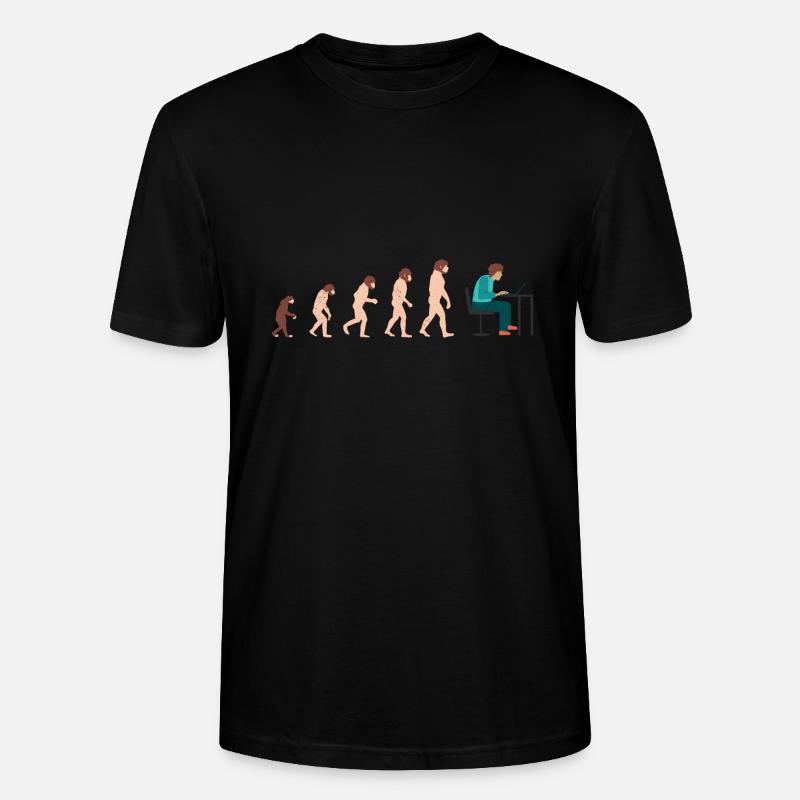 Evolution Developer Programmer gift idea - Stanley/Stella CRAFTER Unisex Organic T-Shirt - black
