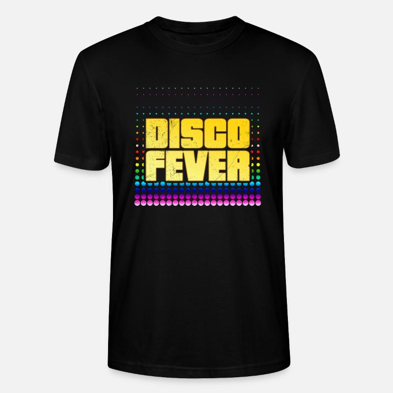 Disco Fever Disco Fan Geschenkidee - Stanley/Stella Unisex Bio-T-Shirt CRAFTER - Schwarz