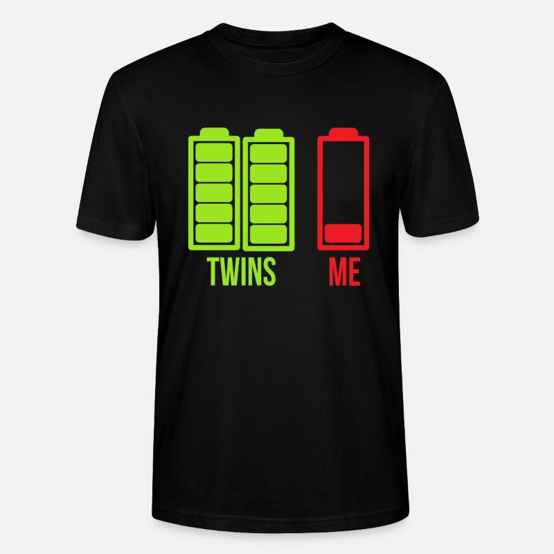 Twins And Me Geschenkidee - Stanley/Stella Unisex Bio-T-Shirt CRAFTER - Schwarz