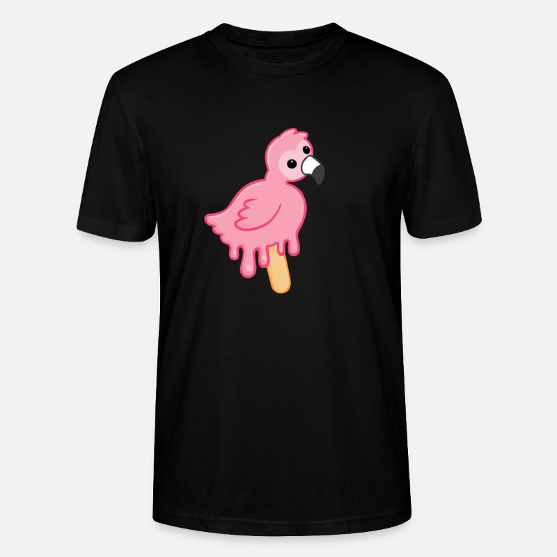 Flamingo Eis am Stiel - Stanley/Stella Unisex Bio-T-Shirt CRAFTER - Schwarz