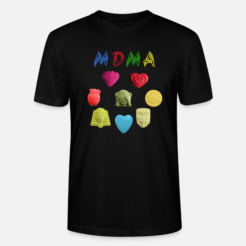 Mdma - Ecstasy - Stanley/Stella Unisex Bio-T-Shirt CRAFTER - Schwarz