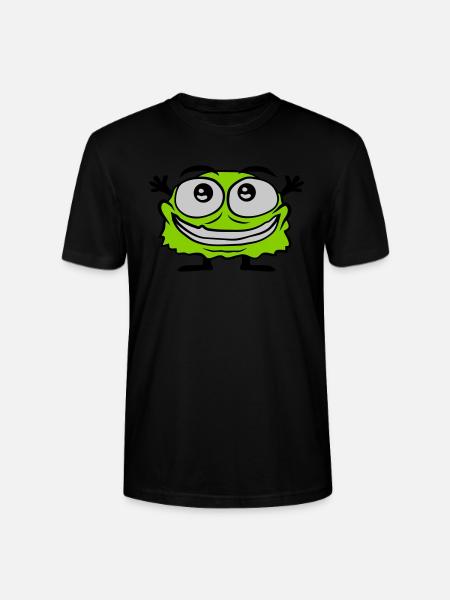 Little cute hairy monster - Stanley/Stella CRAFTER Unisex Organic T-Shirt - black