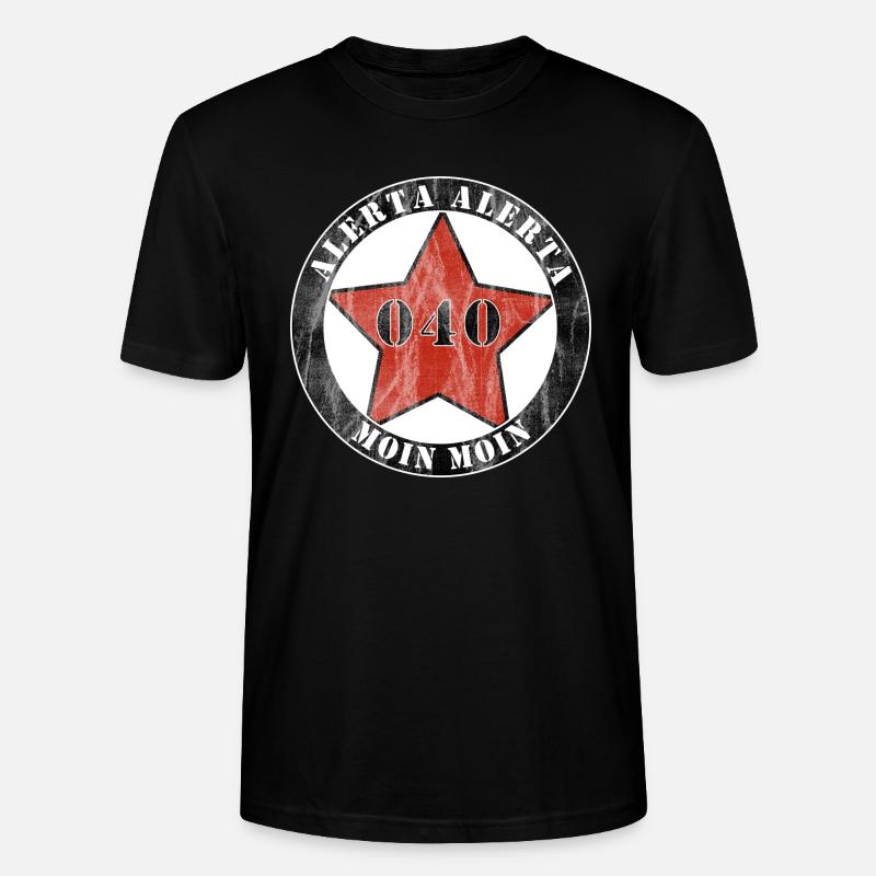 Antifascist Action Hamburg - Stanley/Stella CRAFTER Unisex Organic T-Shirt - black