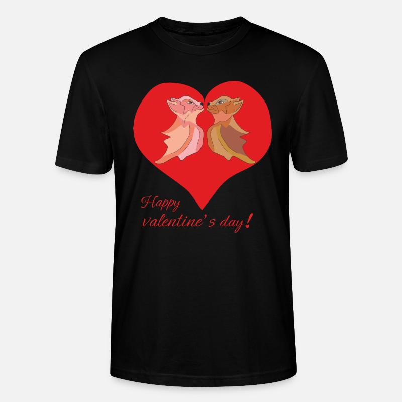 Joyeuse Saint-Valentin - T-shirt bio CRAFTER Stanley Stella Unisexe - noir