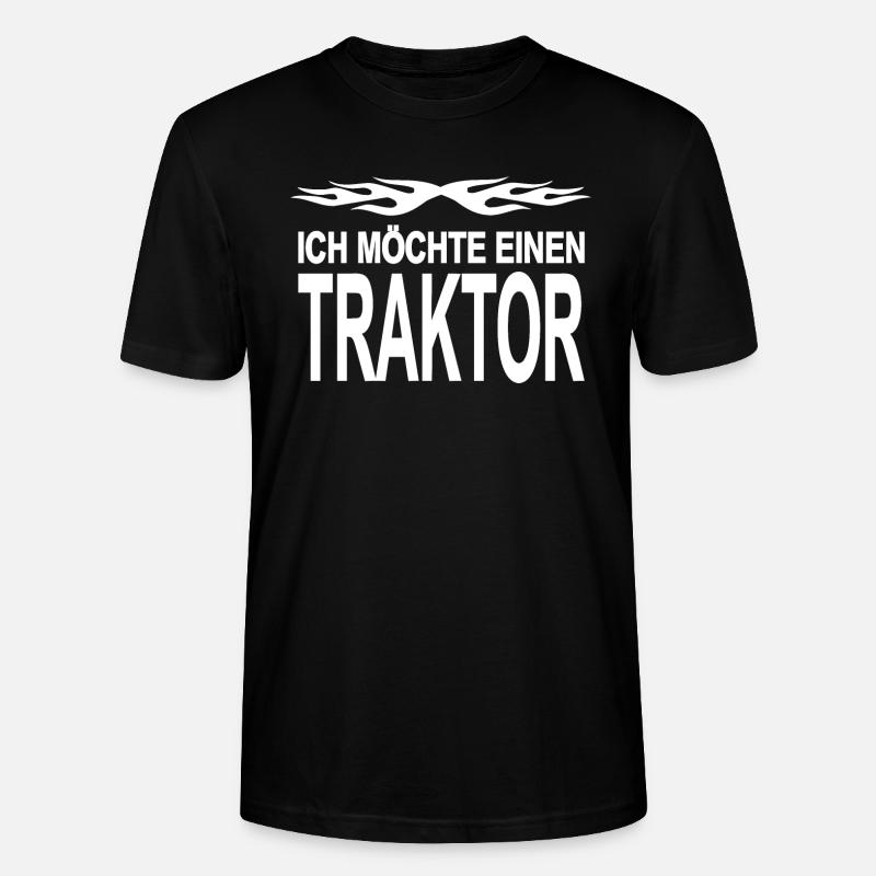 Traktor - Stanley/Stella Unisex Bio-T-Shirt CRAFTER - Schwarz