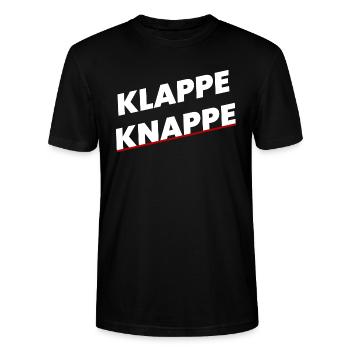 Flap Squire | inspired medieval design - Stanley/Stella CRAFTER Unisex Organic T-Shirt - black - Front - Alina (178cm) & Michal (187cm)